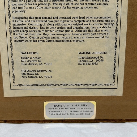 Carmel Foret print painting - Picture 10 of 10